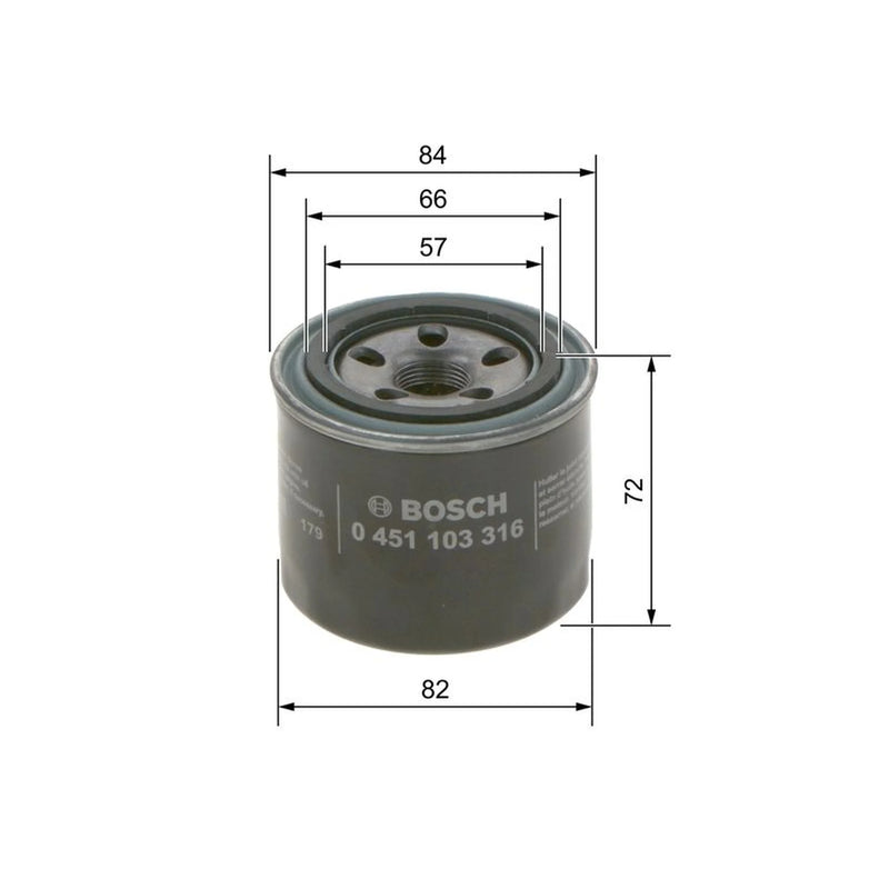Bosch Engine Oil Filter 0 451 103 316
