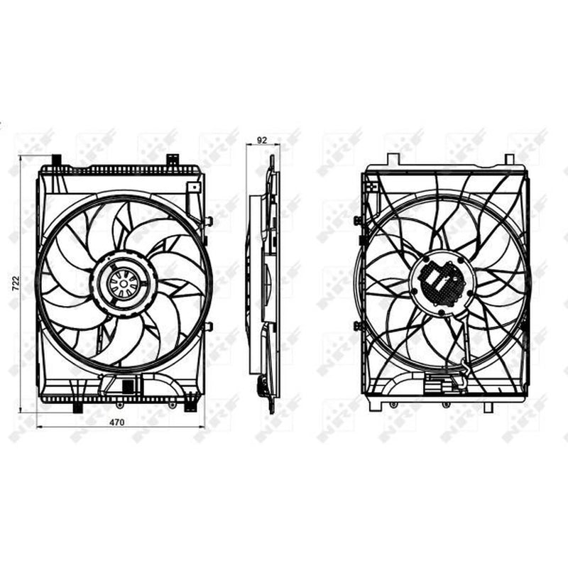 NRF Engine Cooling Fan 47849