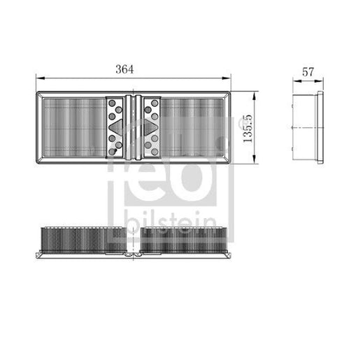 Febi Engine Air Filter 101662