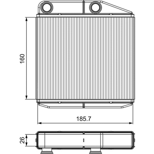 Valeo Heater Matrix Core Heat Exchanger 811502