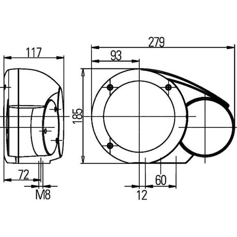 Hella Headlight Headlamp T4W Left 1E3 996 160-011