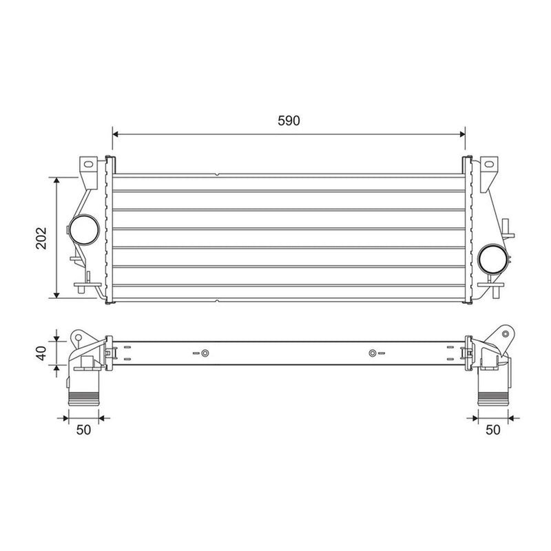 Valeo Intercooler (Charge Air Cooler) 818340