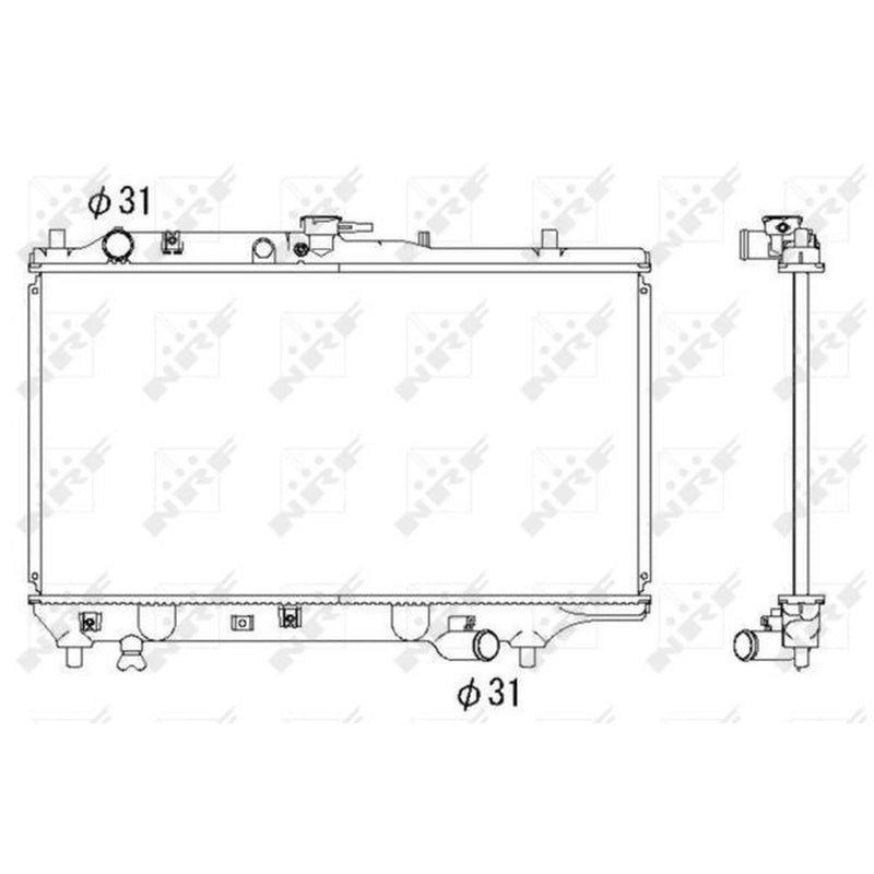 NRF Engine Radiator 53322