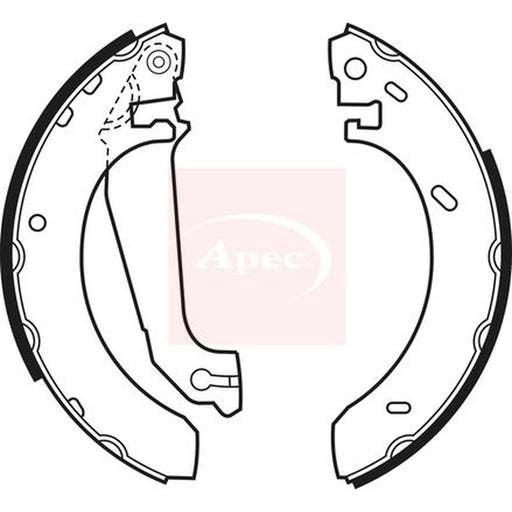 Apec Brake Shoe Set Axle Kit SHU489