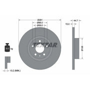Textar 2 x Solid Front Brake Discs 92096400-x2