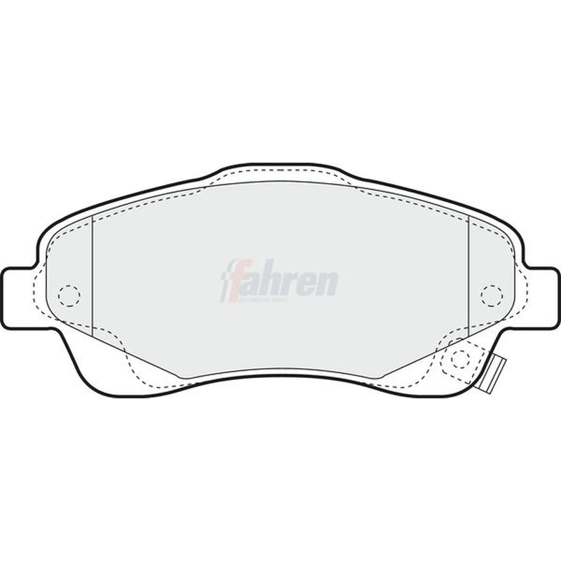 Fahren Front Brake Vented Discs & Pads fits Toyota Avensis 2003-2008 2.0 2.4