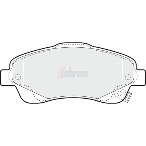Fahren Front Brake Vented Discs & Pads fits Toyota Avensis 2003-2008 2.0 2.4