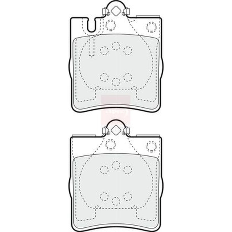 Apec Rear Brake Pad Set PD3326