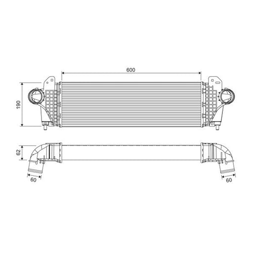 Valeo Intercooler (Charge Air Cooler) 818694