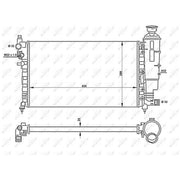NRF Engine Radiator 50428