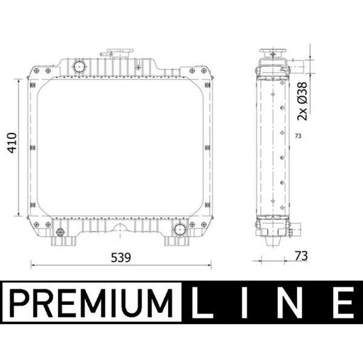 Mahle Engine Radiator CR 2293 000P
