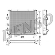 Denso Engine Radiator fits Renault Clio 1998-2016 1.2 1.4 1.5 1.6 1.9 2.0
