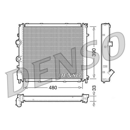 Denso Engine Radiator DRM23011