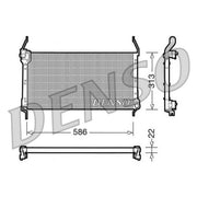 Denso Air Conditioning Condenser fits Fiat Brava 1995-2001 1.4 1.8 1.9