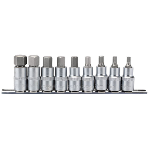 Draper Metric Hex. Socket Bit Set, 1/2" Sq. Dr., 55mm (9 Piece) 16307 Draper  - Town Parts
