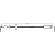 Juratek Brake Hydraulic Hose Line Right JBH1124
