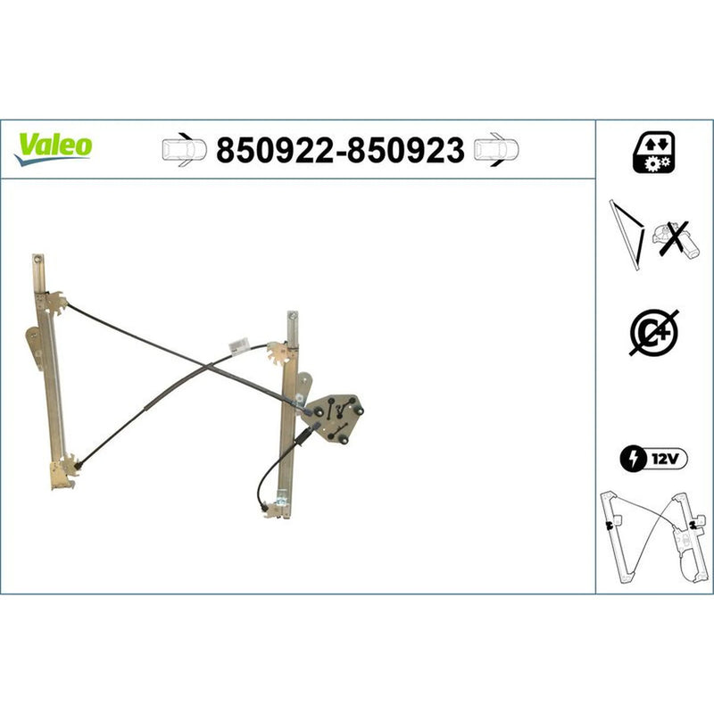 Valeo Electric Window Regulator Lifter Left Front 850922