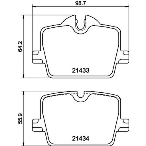 DON Rear Brake Pad Set PCP2021