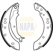 NAPA Brake Shoe Set Axle Kit NBS1068