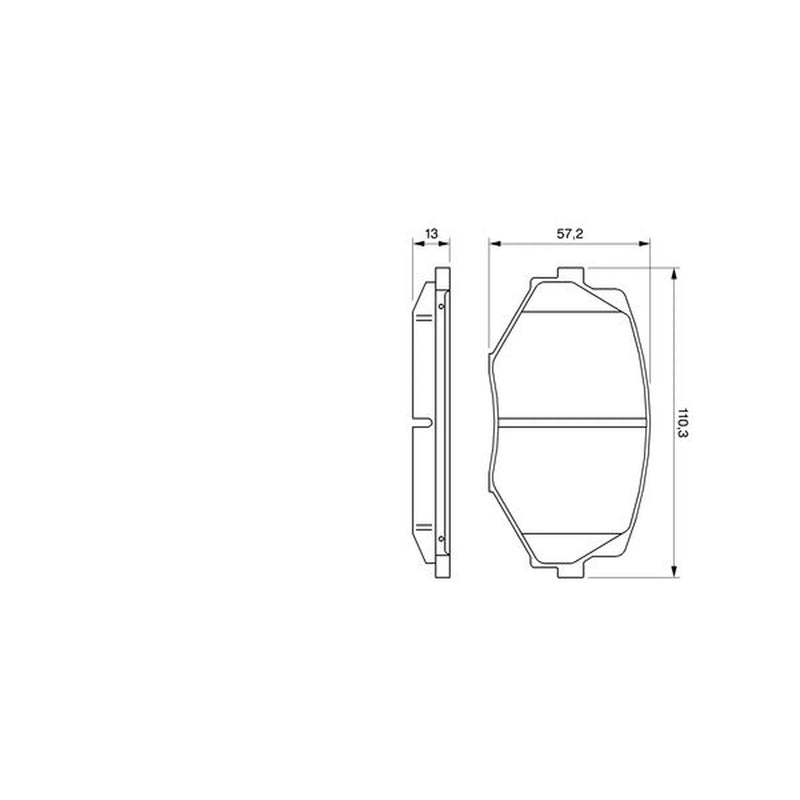 Bosch Front Brake Pad Set 0 986 494 080