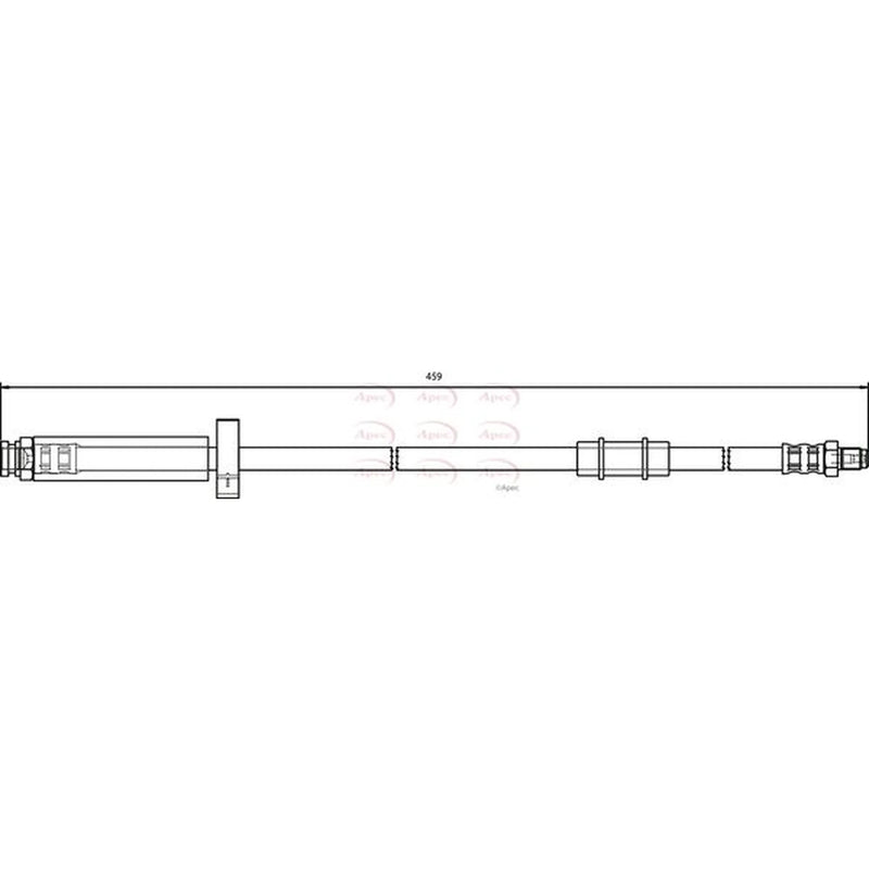Apec Brake Hydraulic Hose Line Front HOS3231