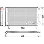 Denso Air Conditioning Condenser fits Alfa Romeo 4C 2013-2020 1.8