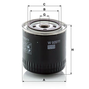 MANN-FILTER Engine Oil Filter W 920/11