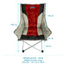 Liberty Red Comfort Camping Chair MDS1203 - Liberty Leisure UK - Van Life Living