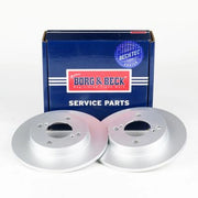 Borg & Beck 2 x Solid Rear Brake Discs BBD5543