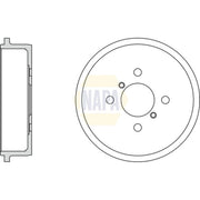 NAPA Brake Drum Assembly Rear NDR1009