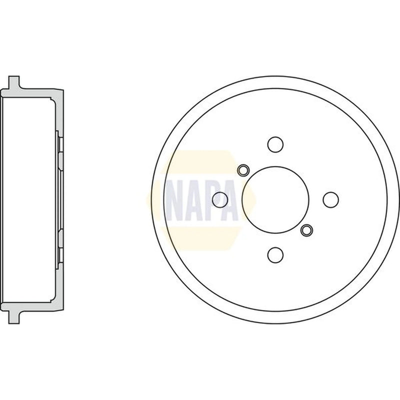 NAPA Brake Drum Assembly Rear NDR1009