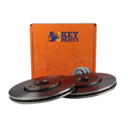Key Parts 2 x Vented Front Brake Discs KBD4105-x2