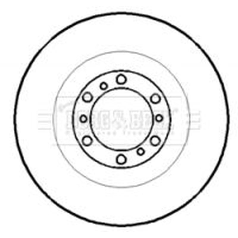 Borg & Beck 2 x Vented Front Brake Discs BBD4301-x2