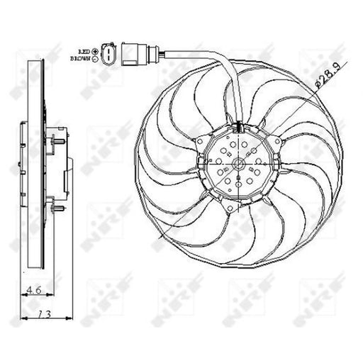 NRF Engine Cooling Fan 47381