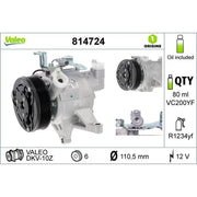 Valeo Air Conditioning Compressor 814724