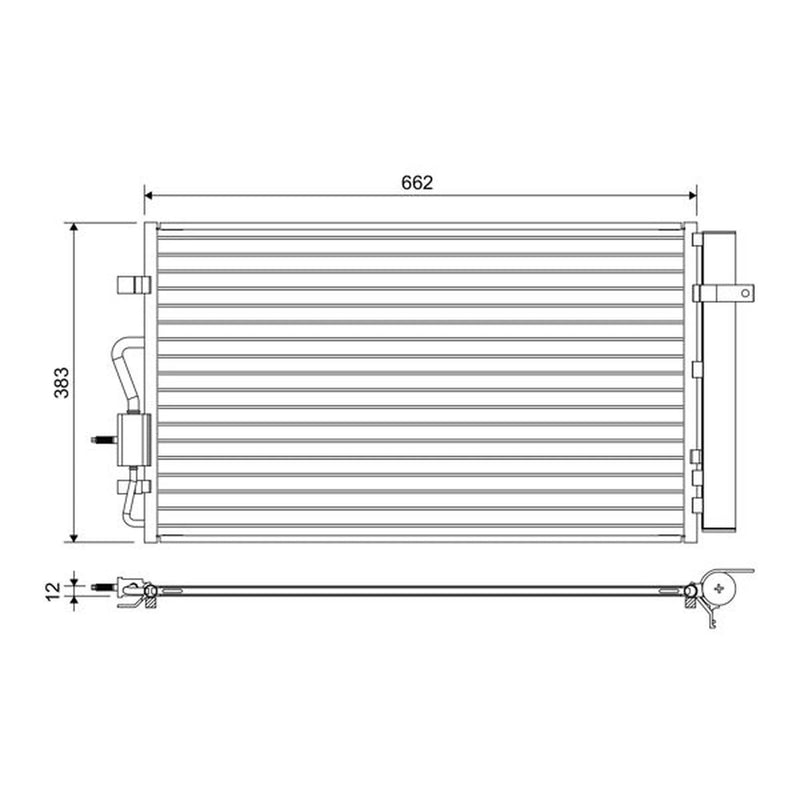 Valeo Air Conditioning Condenser 822666
