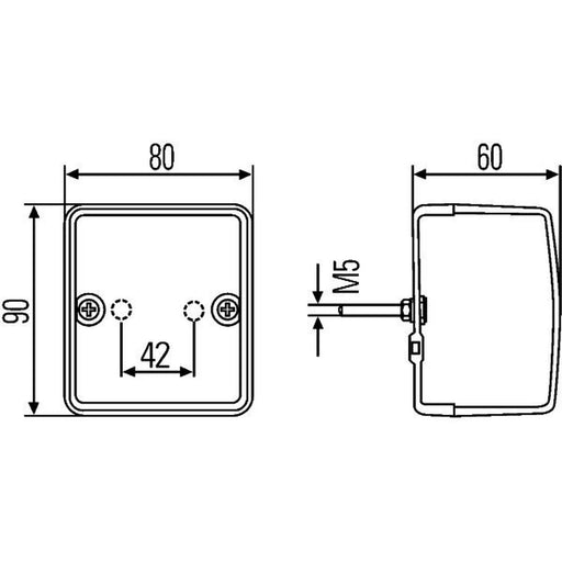 Hella Luggage Compartment Lamp 2JB inner 2JB 996 012-121 11080679 2JB 996