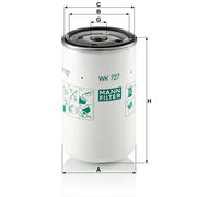 MANN-FILTER Fuel Filter Element WK 727