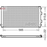 Denso Air Conditioning Condenser fits Nissan Leaf 2017 on