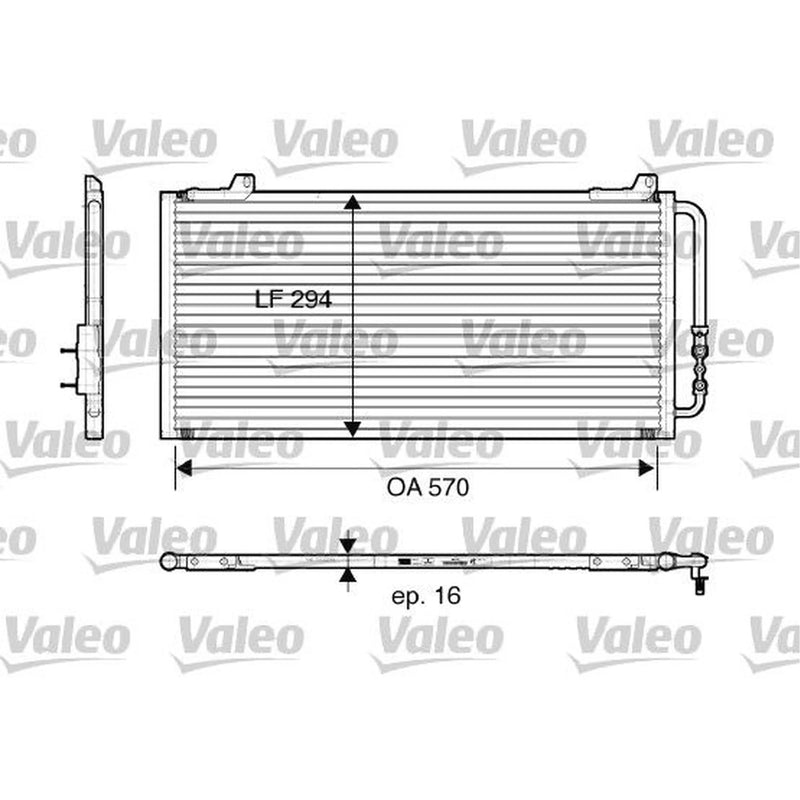 Valeo Air Conditioning Condenser 816921