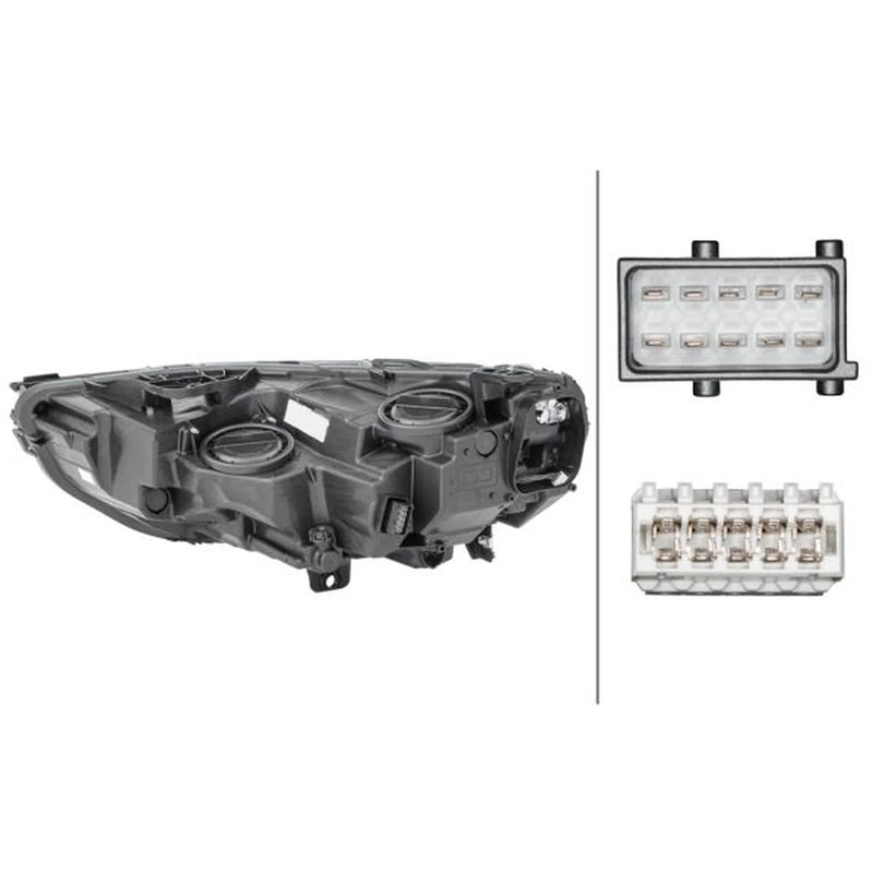 Hella Headlight Headlamp H7/H7 Right 1LG 354 869-061