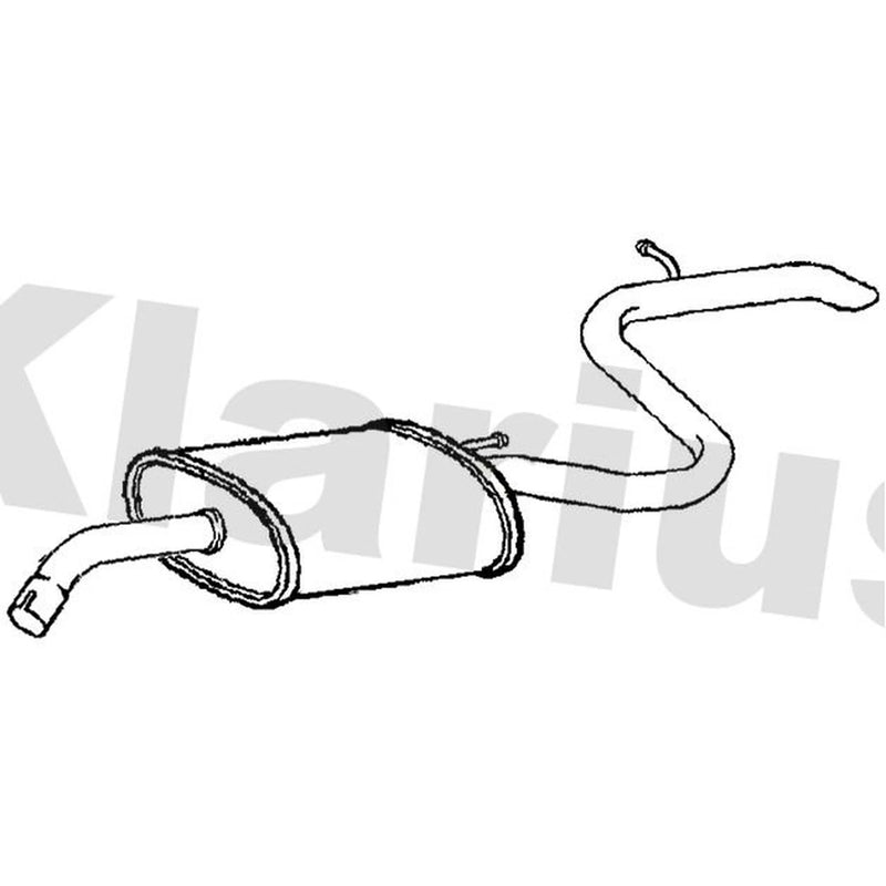 Klarius Box With Tail Pipe Rear HY235W