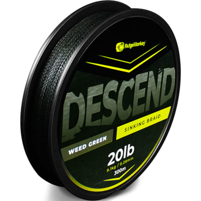 RidgeMonkey Descend Sinking Braid 0.28mm/20lb 300m - RidgeMonkey - Van Life Living