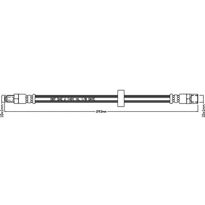 Juratek Brake Hydraulic Hose Line Right JBH1128