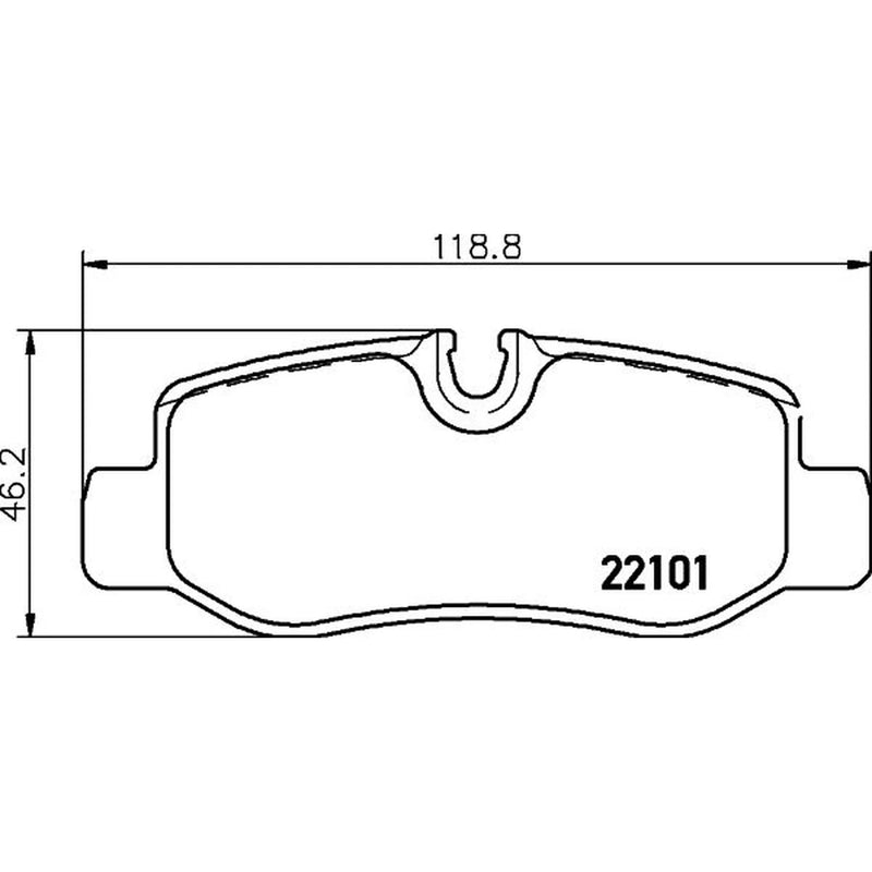 DON Rear Brake Pad Set PCP1875