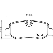 Mintex Rear Brake Pad Set MDB3739