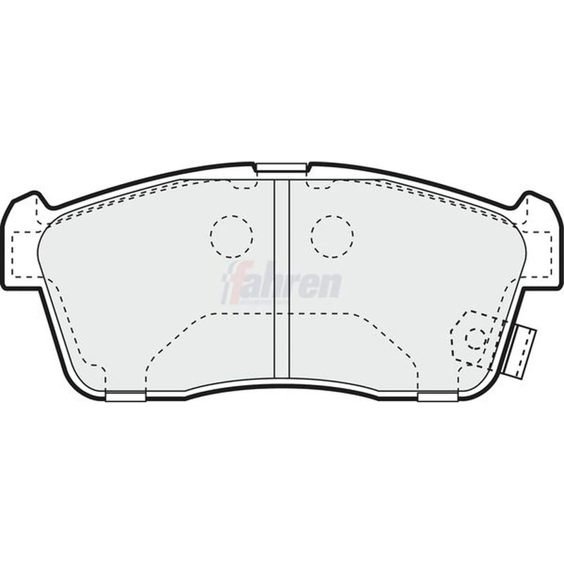 Fahren Front Brake Pad Set fits Daihatsu Sirion 2005-2013 1.0 1.3 1.5