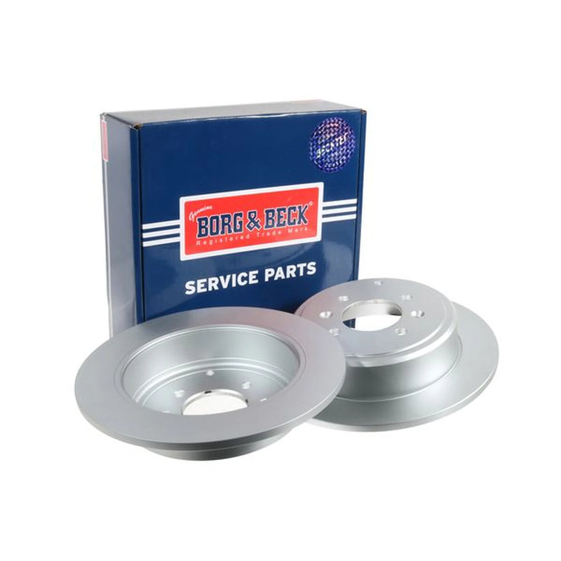 Borg & Beck 2 x Rear Brake Discs BBD4108