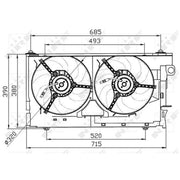 NRF Engine Cooling Fan 47030