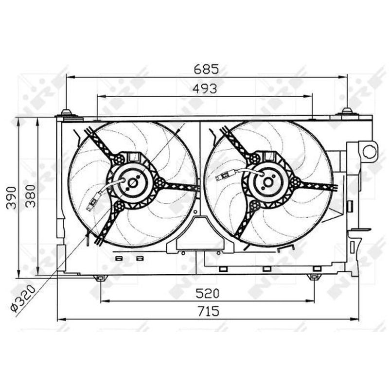 NRF Engine Cooling Fan 47030